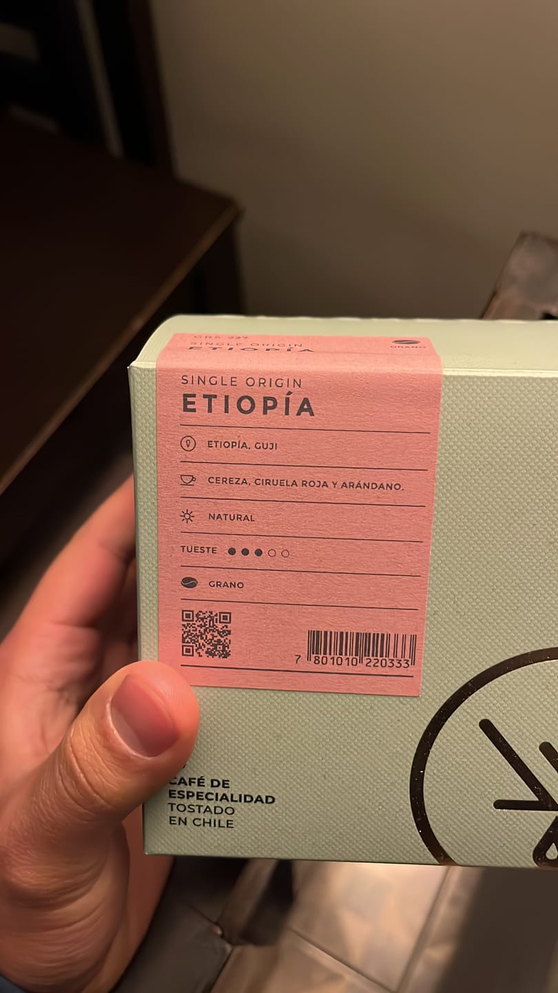 Customer photo review of Café Origen Etiopía