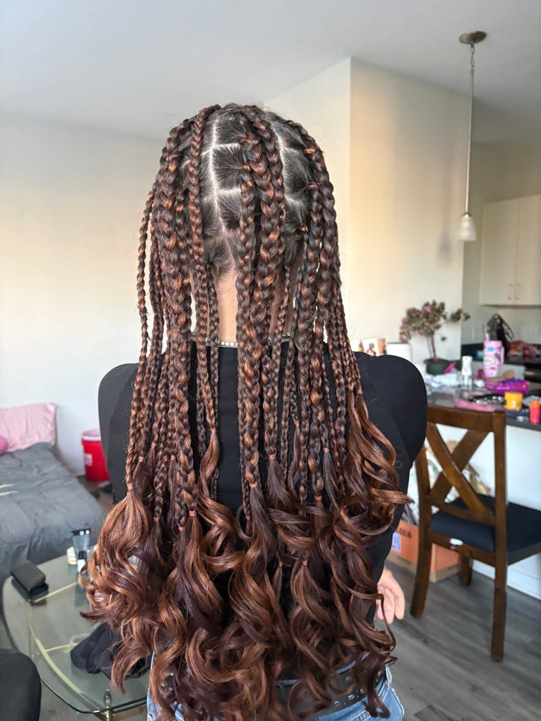 Customer photo review of Freetress Pre-Stretched Crochet Braid - 3X FRENCH CURL 22"