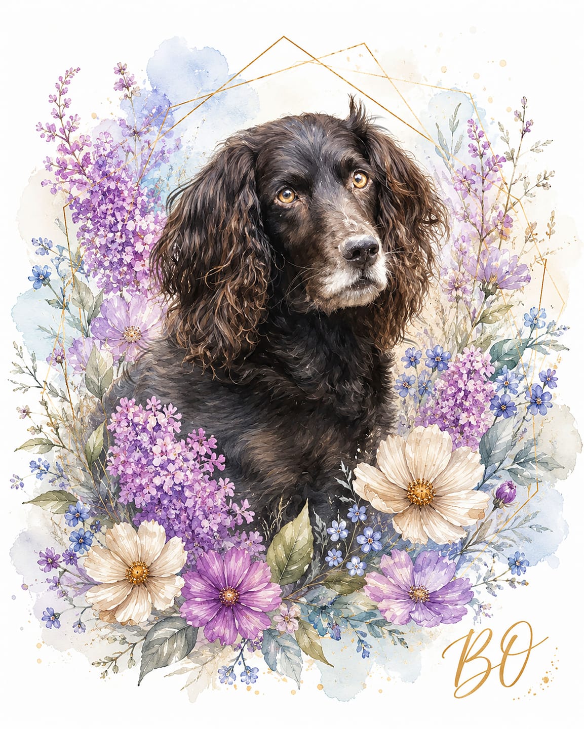 Customer photo review of Custom Pet Portrait Canvas - In Full Bloom