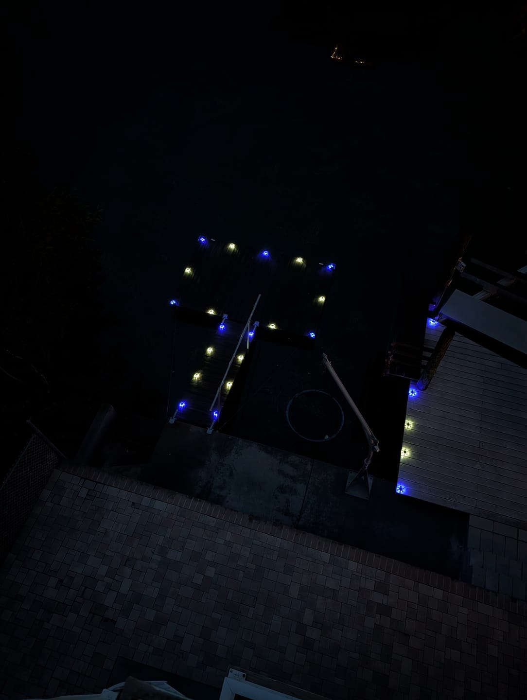 Customer photo review of Blue Solar Dock Lights Driveway Deck Lights