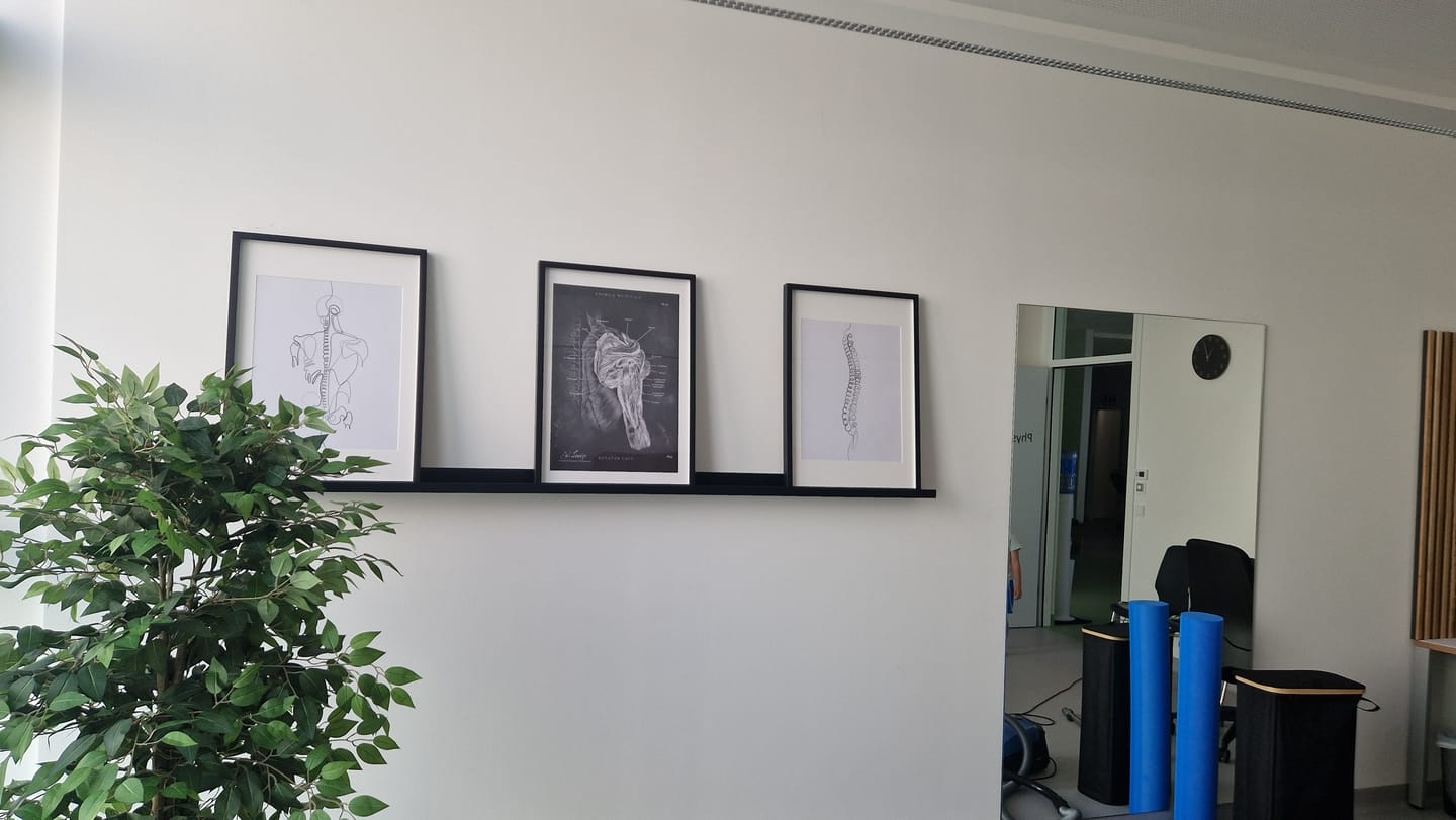 Customer photo review of Wirbelsäule Anatomie Minimalist