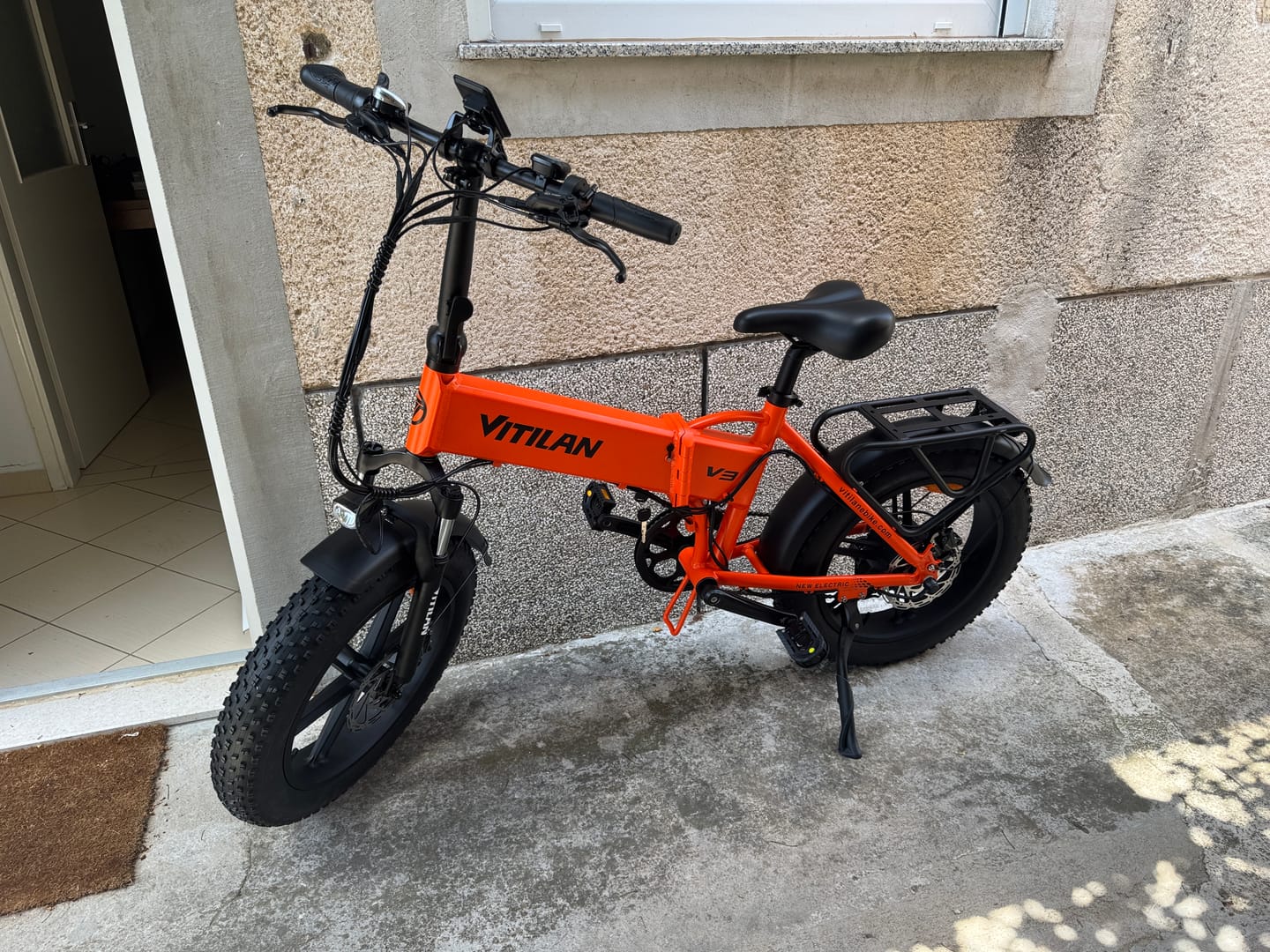 Customer photo review of V3 2.0 Folding Fat Tires Adult All Terrain Electric Bike