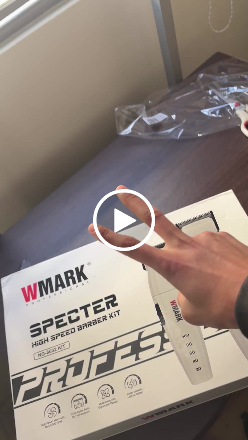 Customer video review of Combo WMARK White Clipper + Trimmer