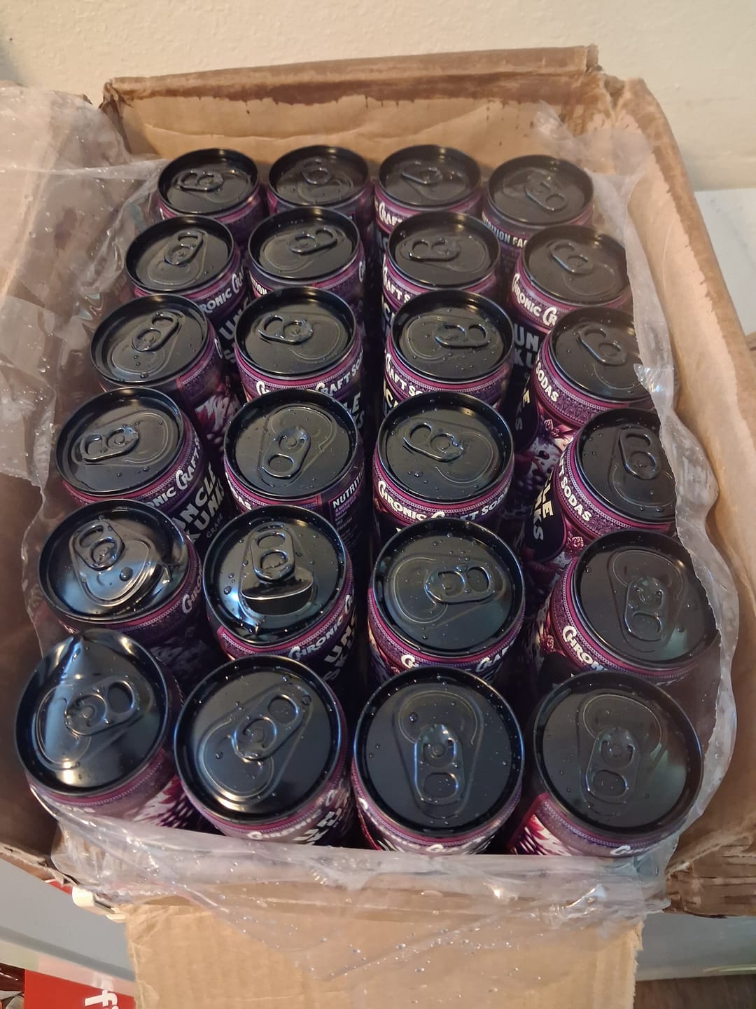 Customer photo review of Grape | 100 mg | 12oz Chronic Craft Soda
