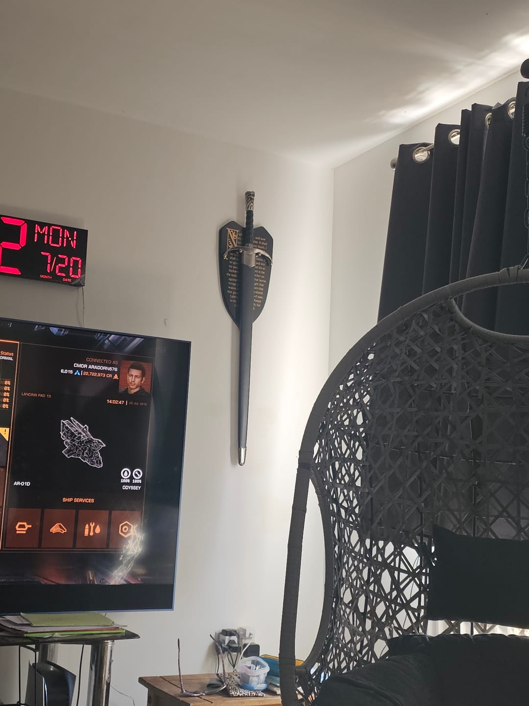 Customer photo review of The Bastard Snow - Sword Including Plaque and Scabbard