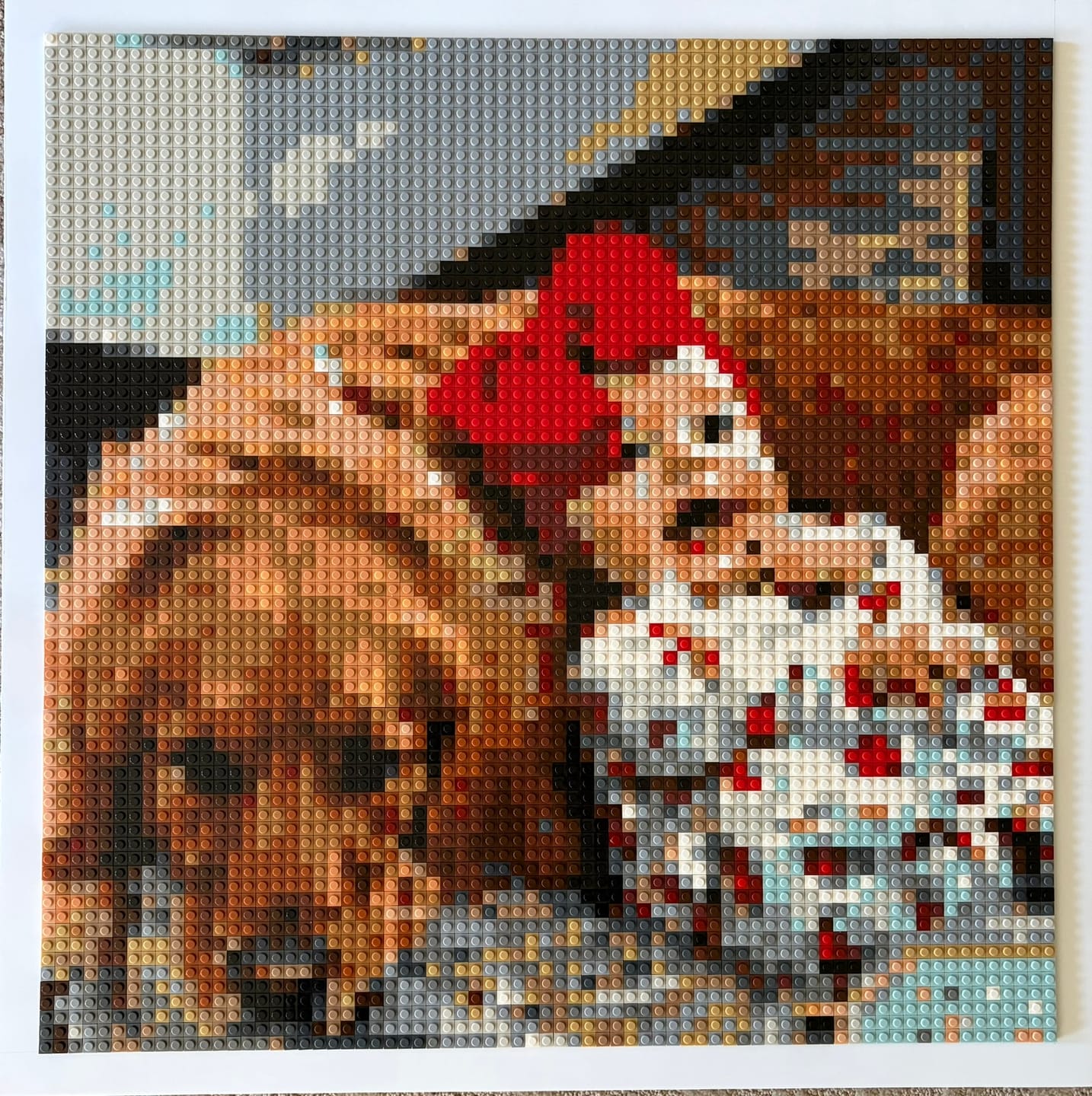 Customer photo review of Custom Design Brick Mosaic - 3x3 baseplates