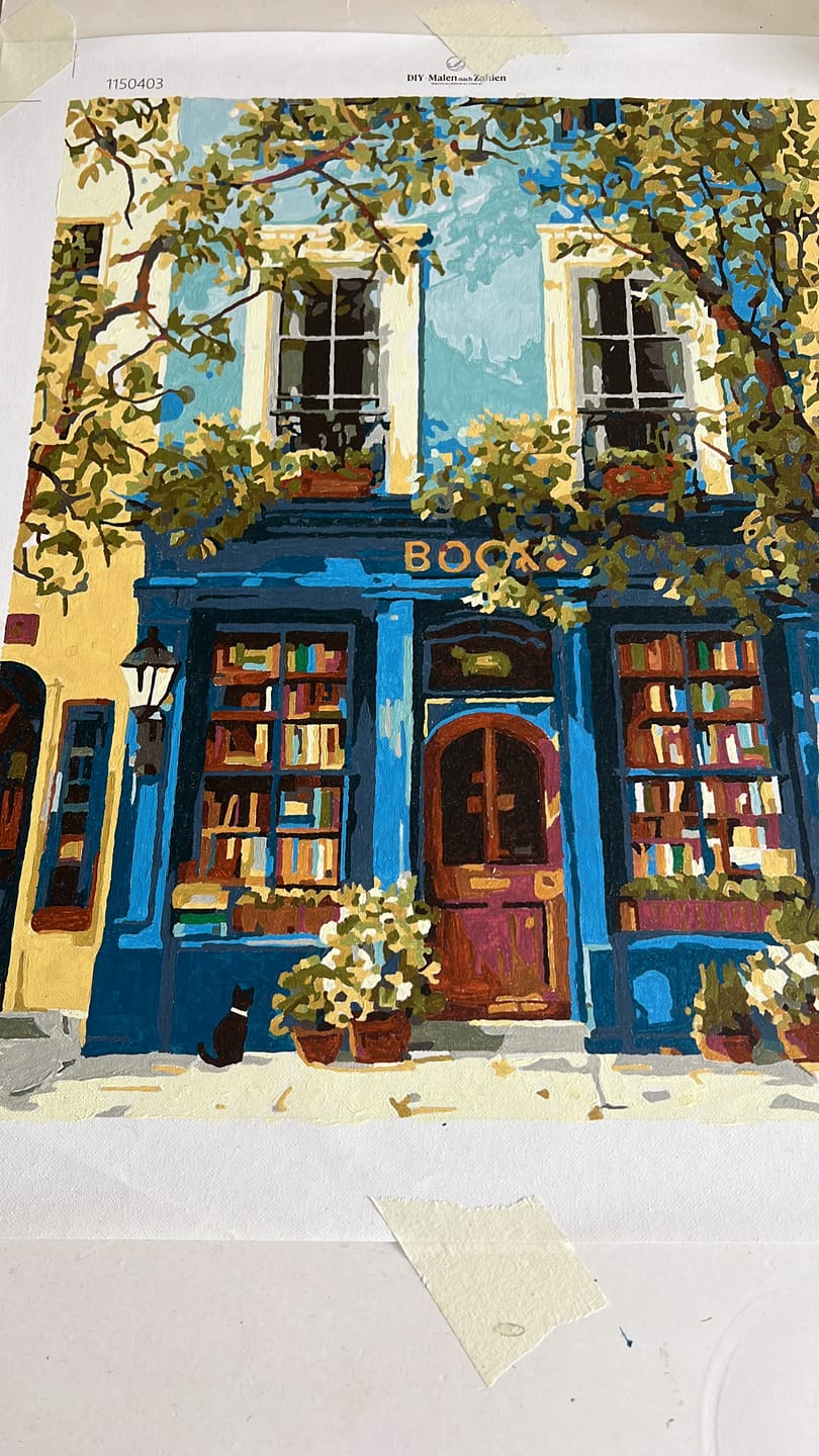 Customer photo review of Malen nach Zahlen - Die blaue Buchhandlung