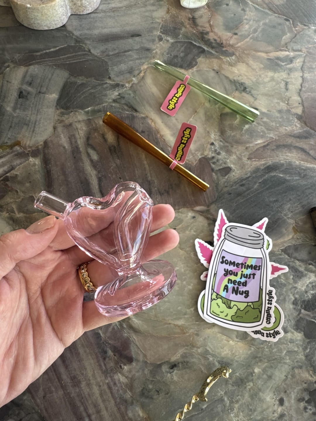 Customer photo review of HEART JOINT BUBBLER