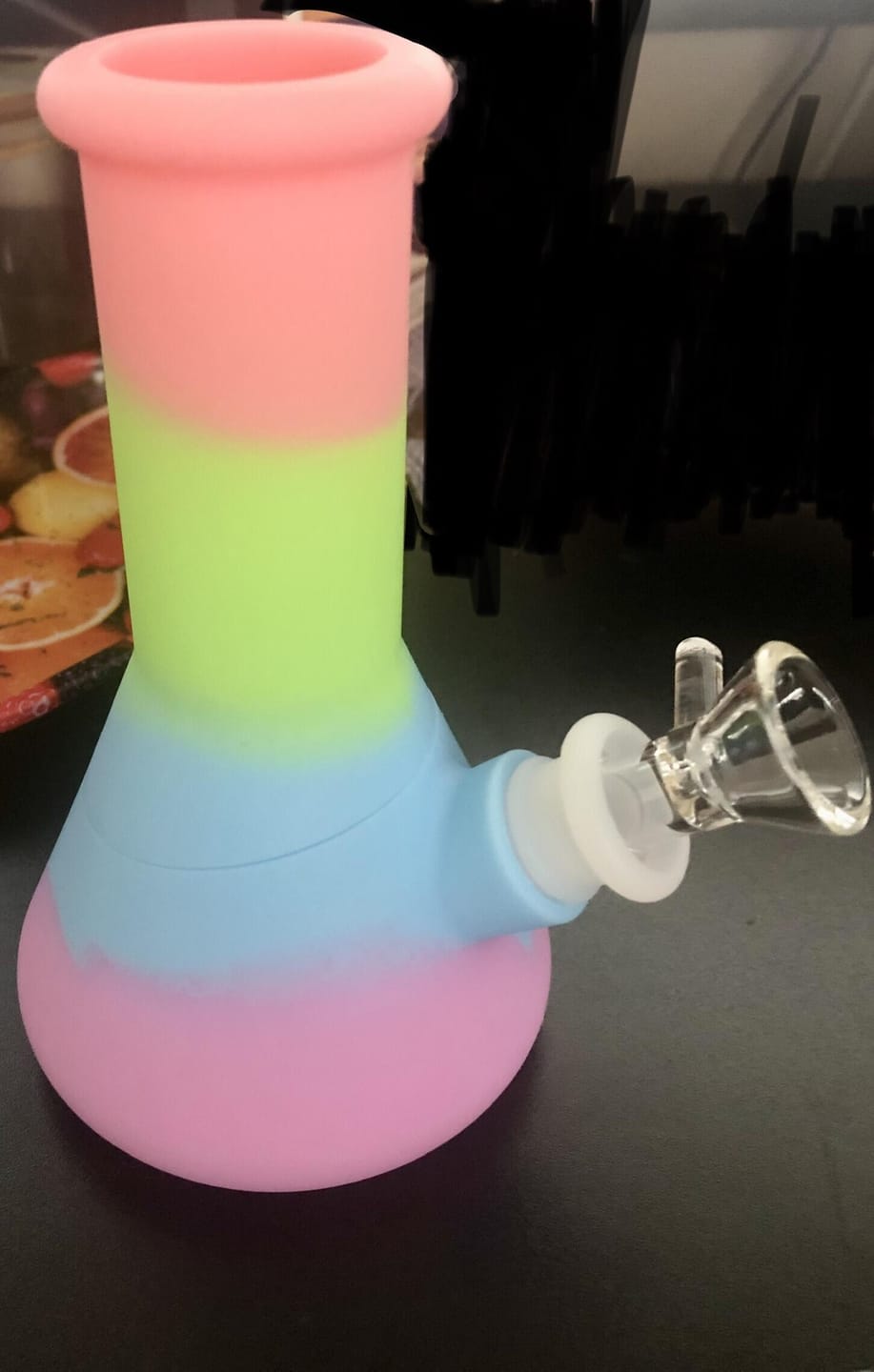 Customer photo review of PASTEL UNBREAKABLE BONG 6"