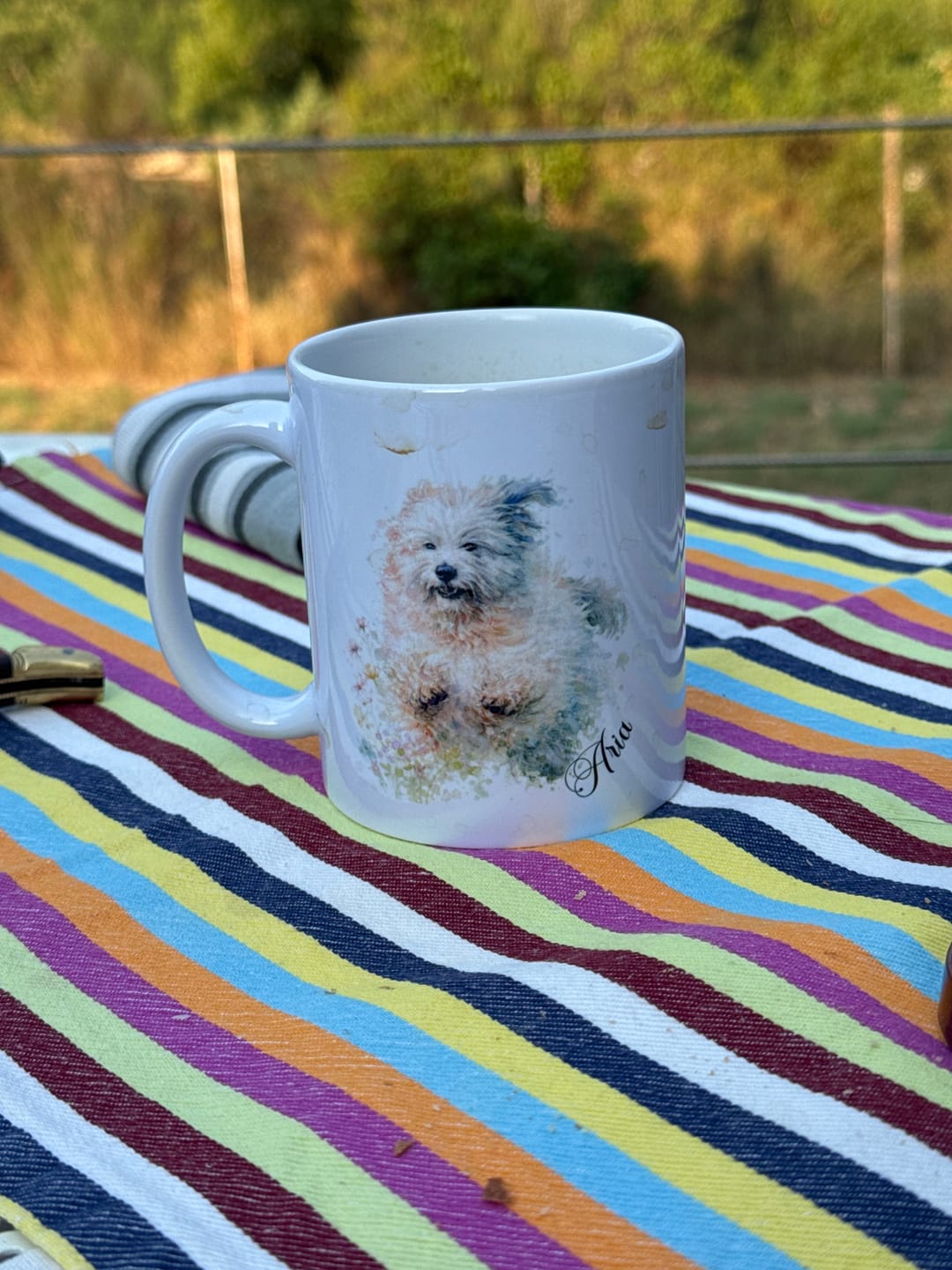 Customer photo review of Aquarell - Mug personnalisé