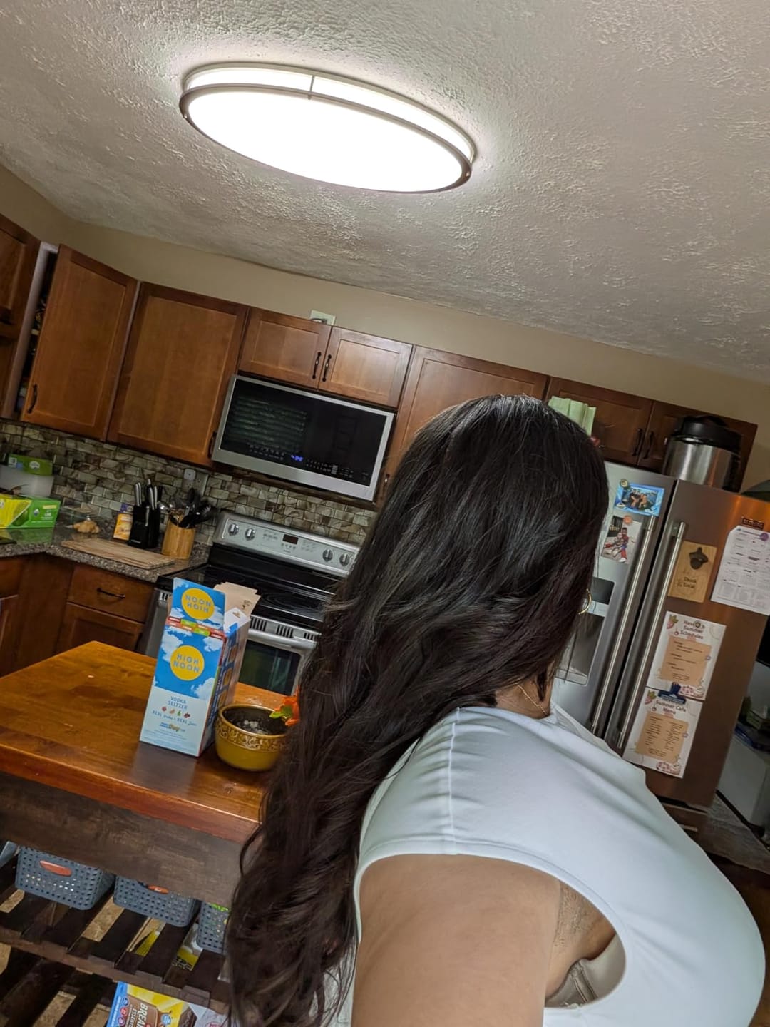 Customer photo review of [Pre Order] 6x6 Inches Virgin Human Hair Toppers Fishnet Base Off Black #1B