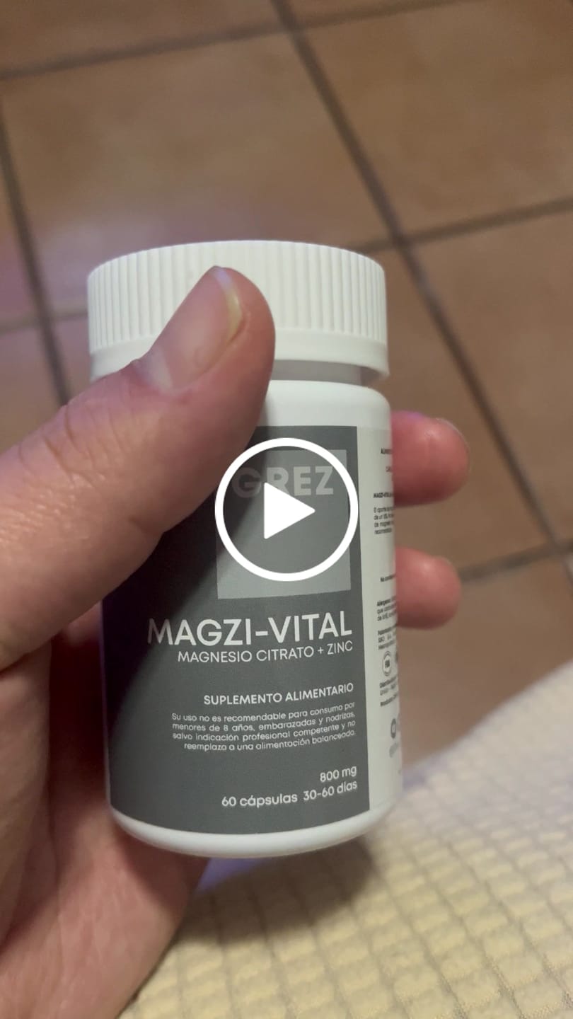 Customer video review of MAGZI-VITAL T - Magnesio citrato + Zinc + Aminoácido para el Sueño - 60 cápsulas