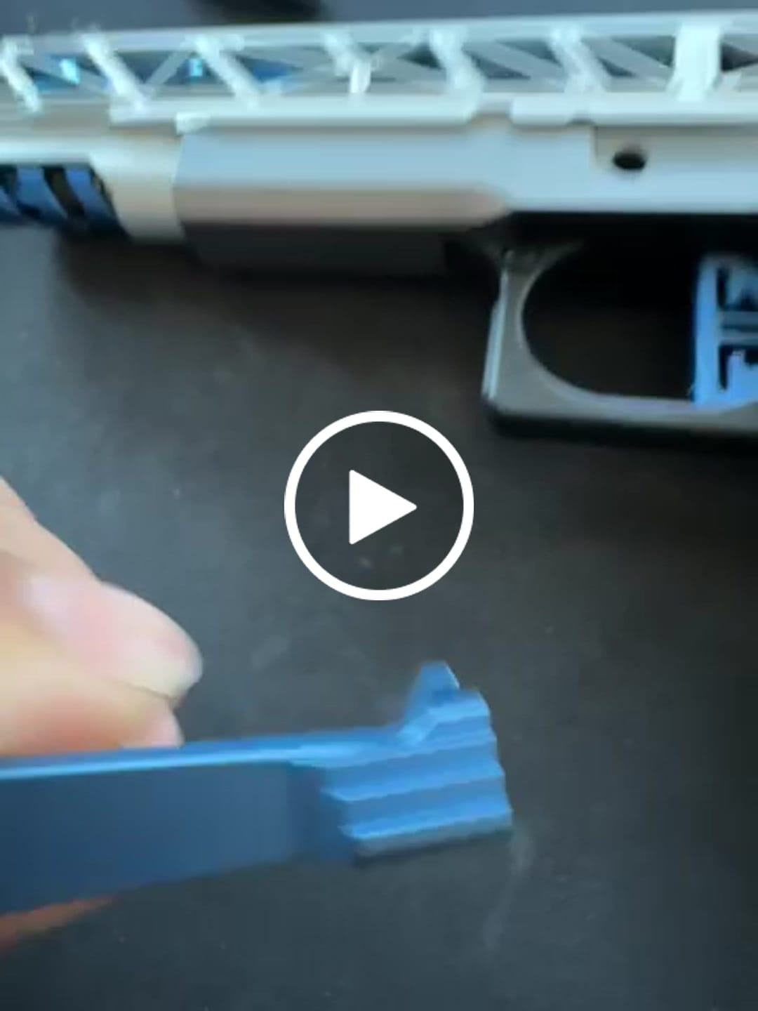 Customer video review of LA Capa Customs Aluminum Slide Stop for Hi Capa