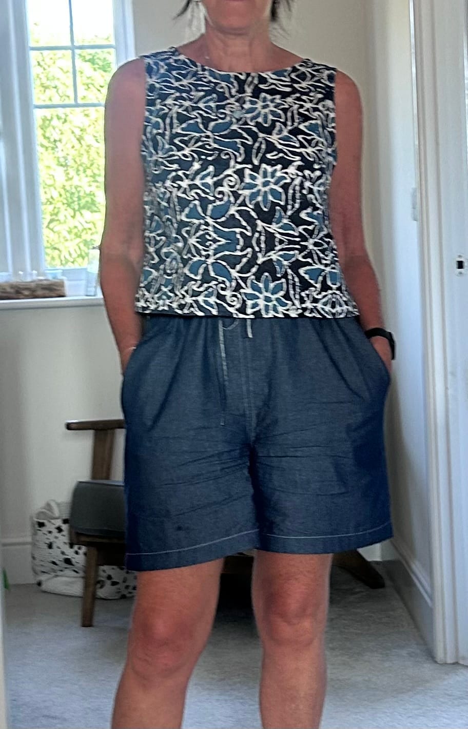 Customer photo review of Lightweight 4oz Washed Denim Fabric