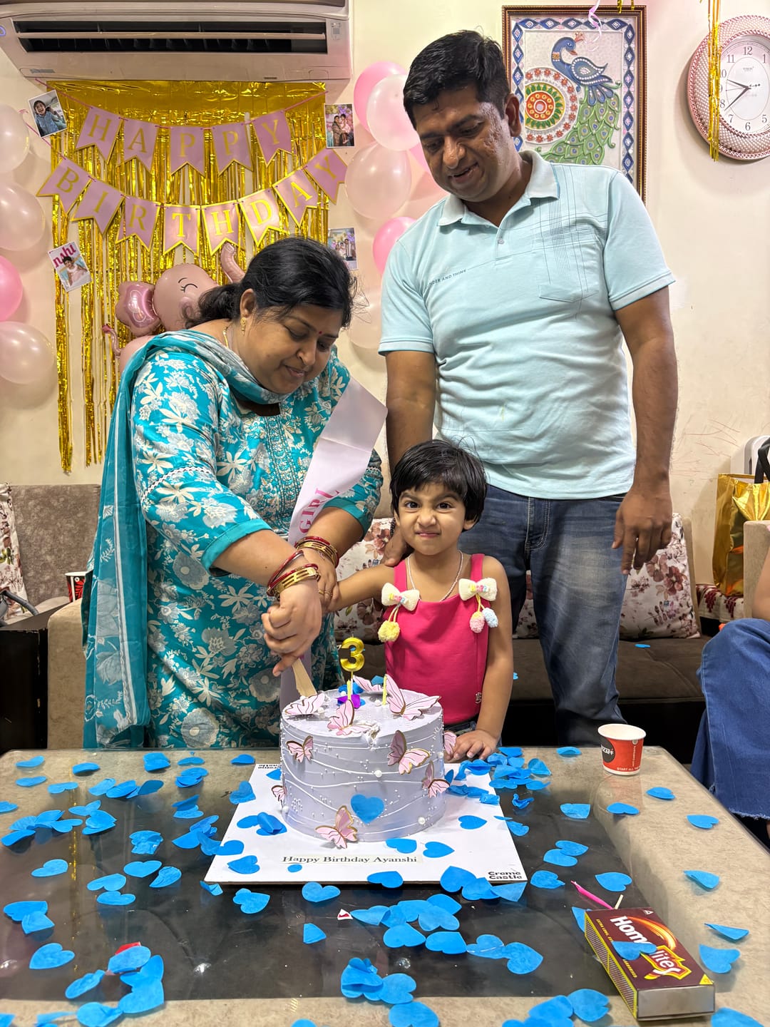 Customer photo review of Butterfly Wavy Cake
