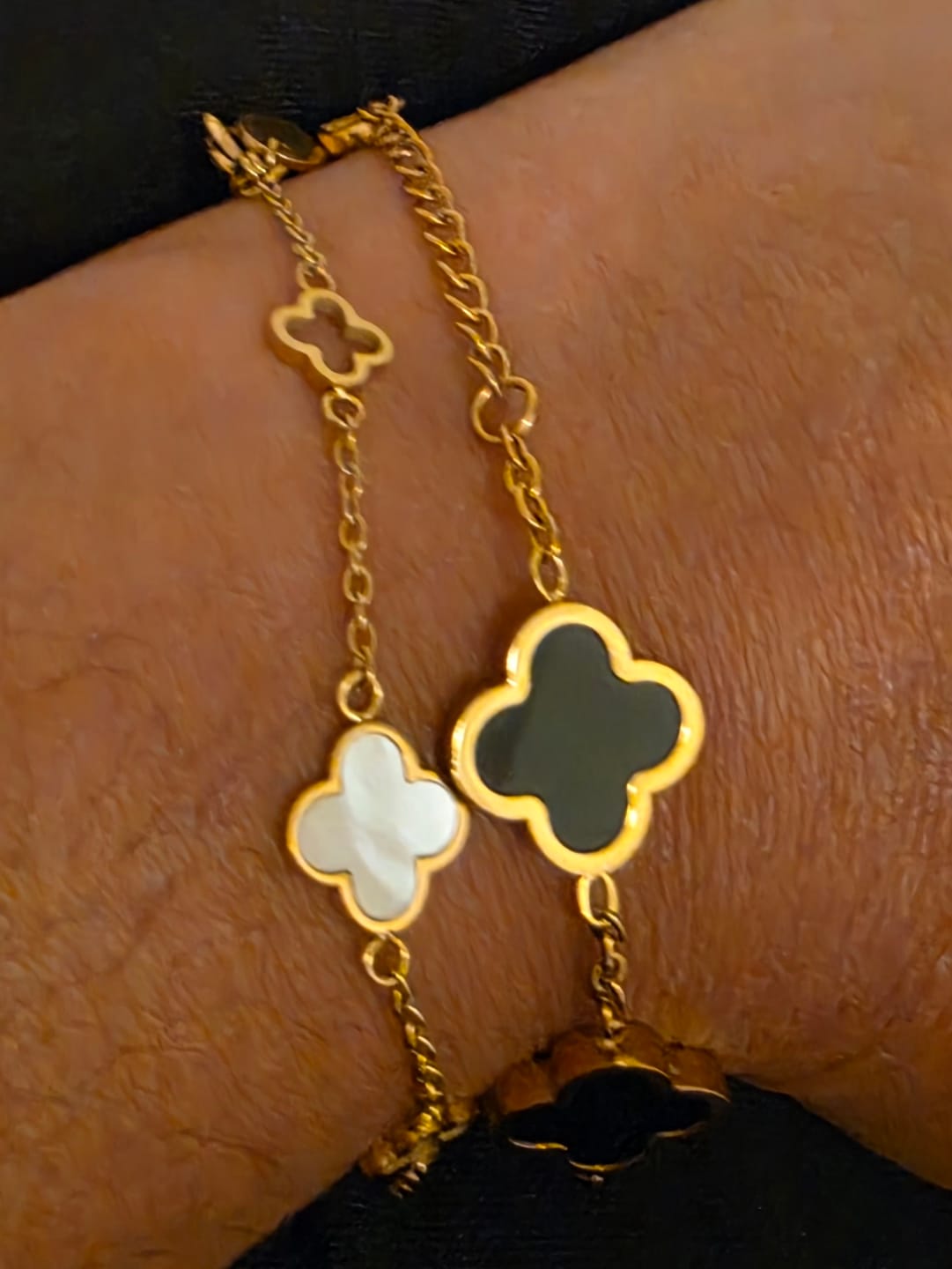 Customer photo review of Black Clover Bracelet