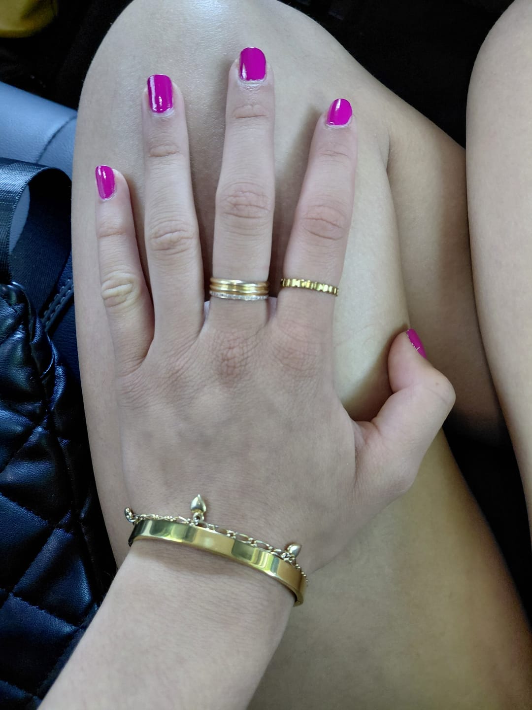 Customer photo review of Rina Gold Bangle