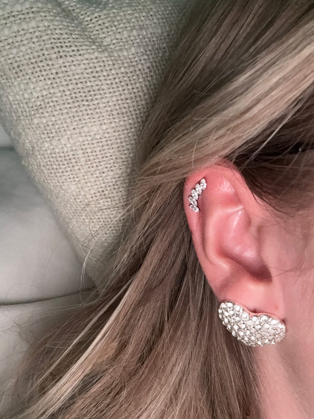 Customer photo review of Feather Piercing | Titan