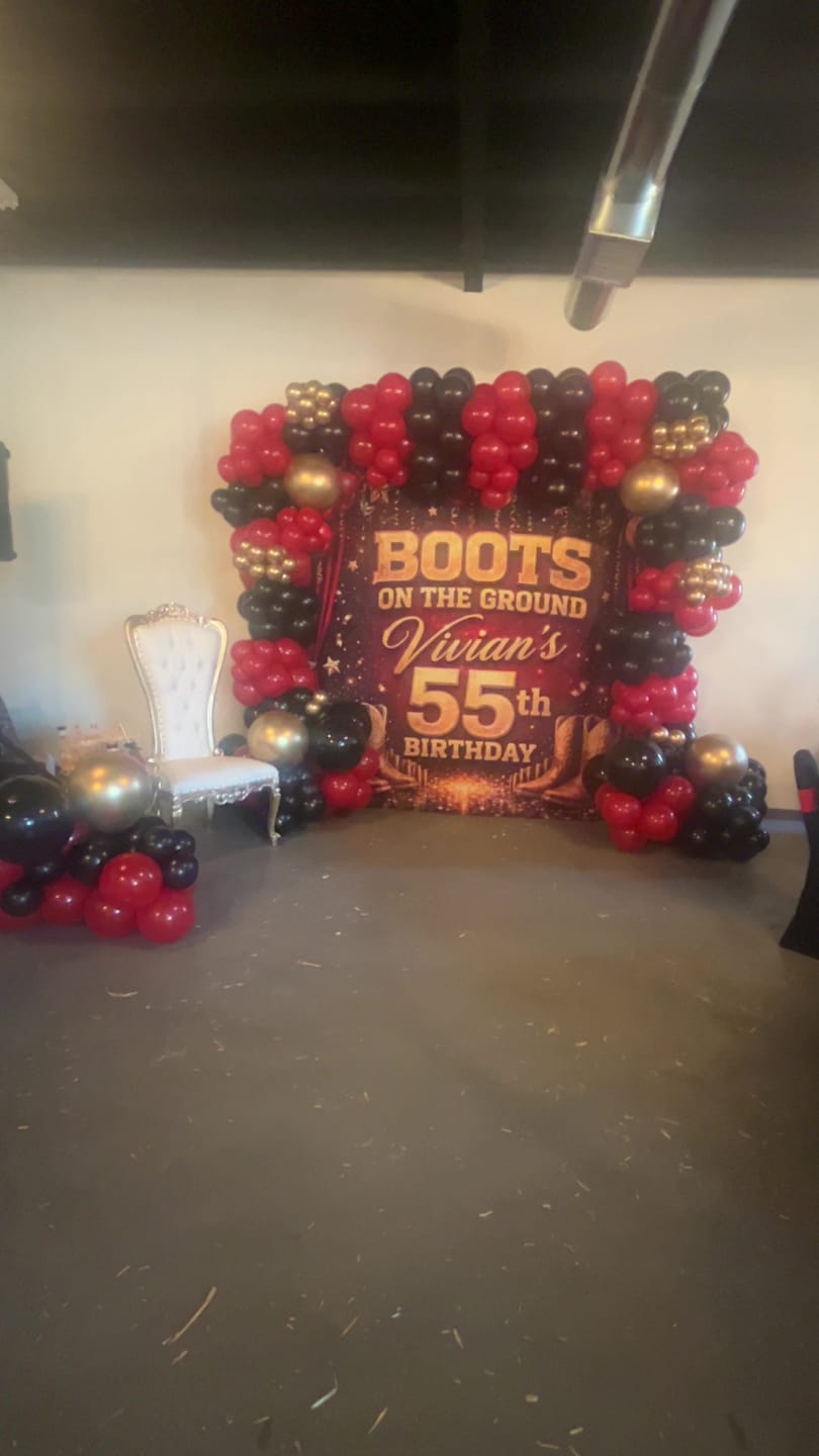Customer photo review of Custom Fabric Backdrop for Birthday&Baby Shower&Wedding& Any Event Decorations