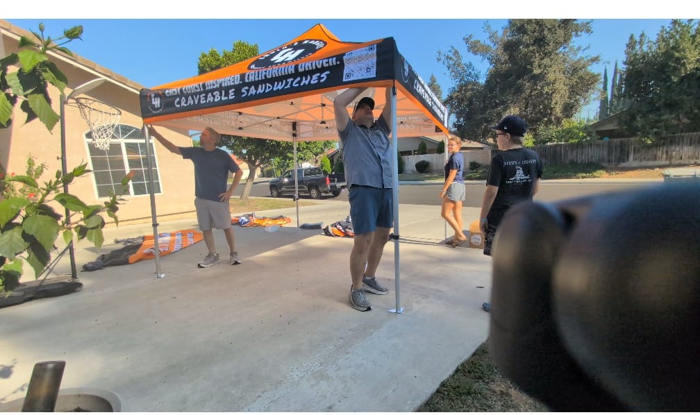 Customer photo review of Custom Food Concession Canopy Tent Package 10x10