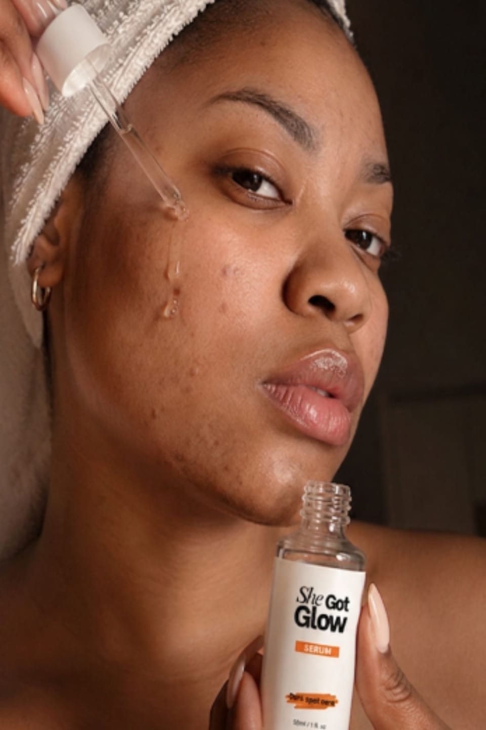 Customer photo review of GLOW SERUM