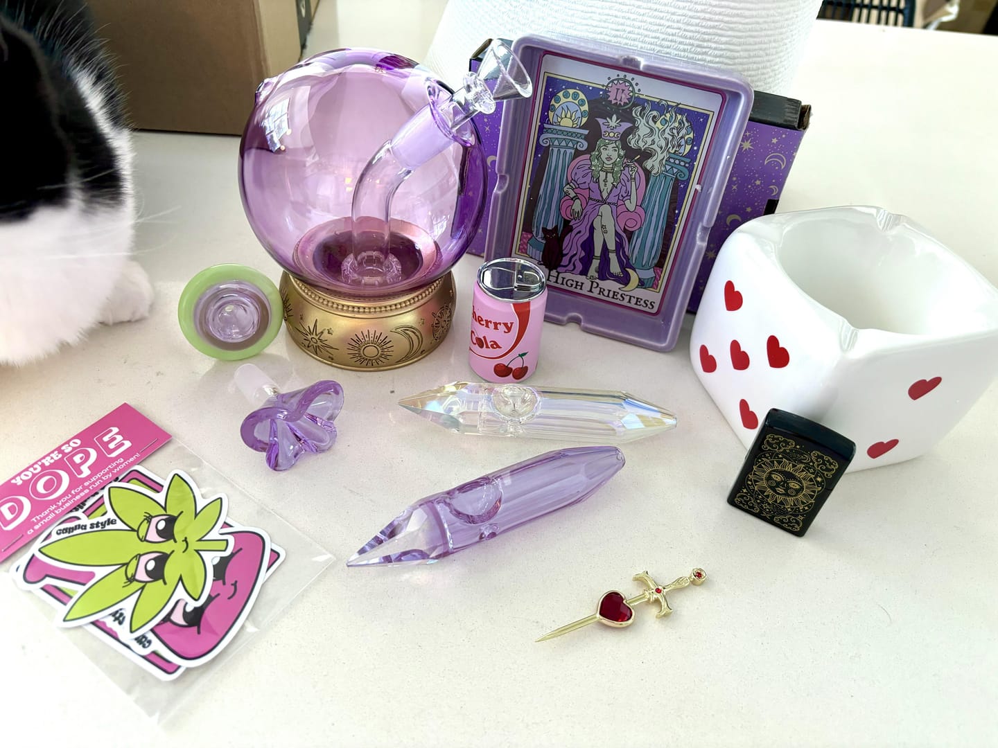 Customer photo review of HIGH PRIESTESS TAROT CARD ASHTRAY