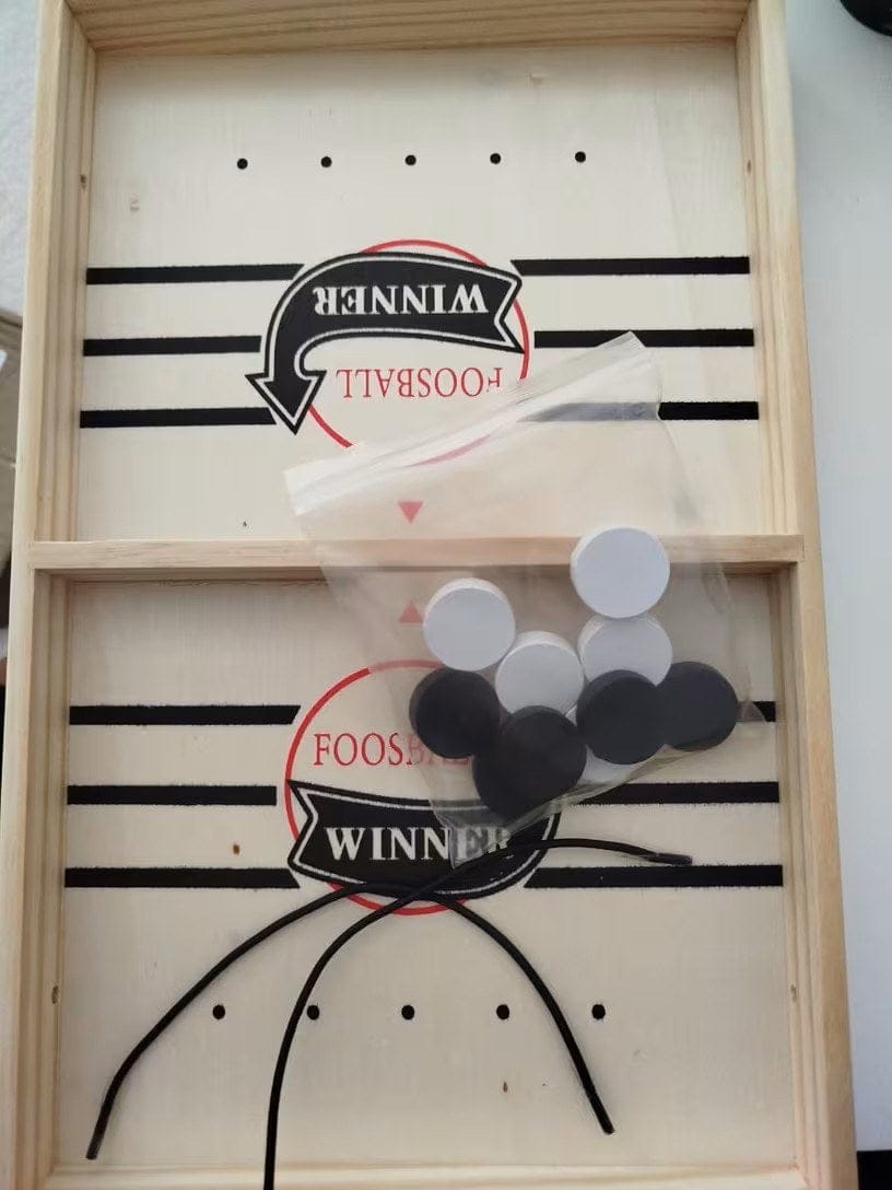 Customer photo review of Schleuder Schach Brettspiel aus Holz | Familienspiel Geschicklichkeit bildschirmfrei Holzspielzeug
