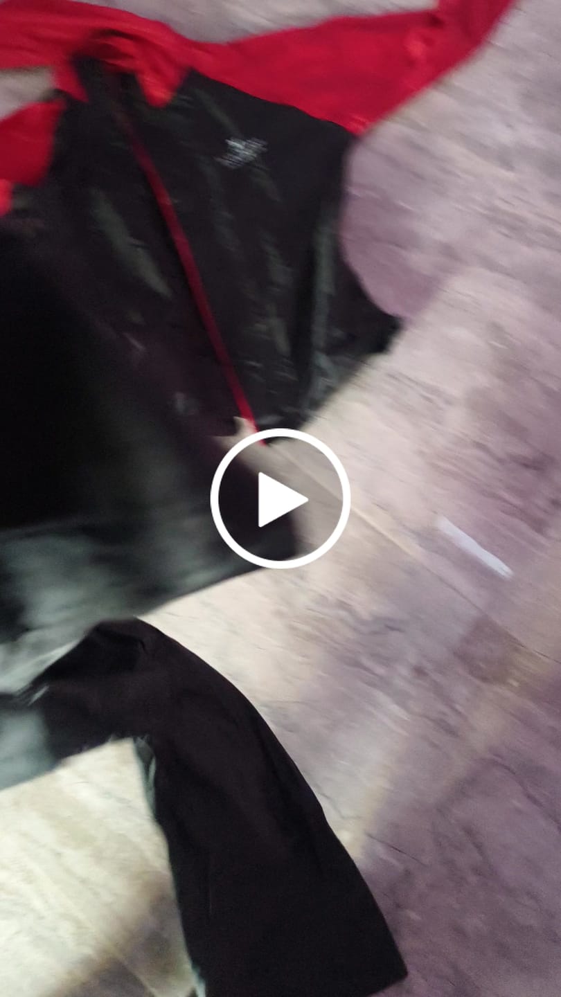 Customer video review of Black with Wine Red - Rain Jacket with Pant and Mobile Pouch