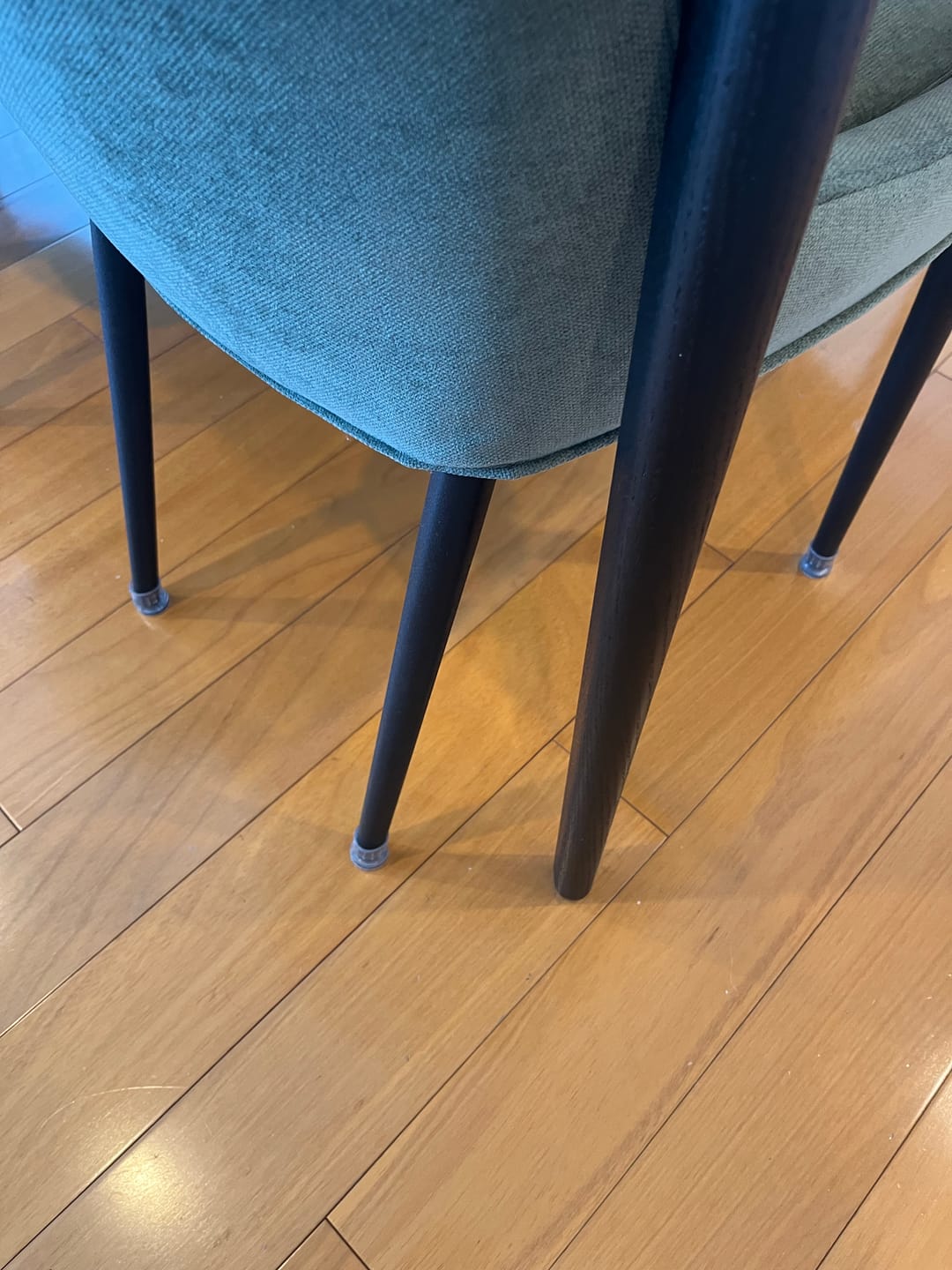 Customer photo review of Elite Groovy Flex Silicone Chair Leg Protectors | Stretchy Edition