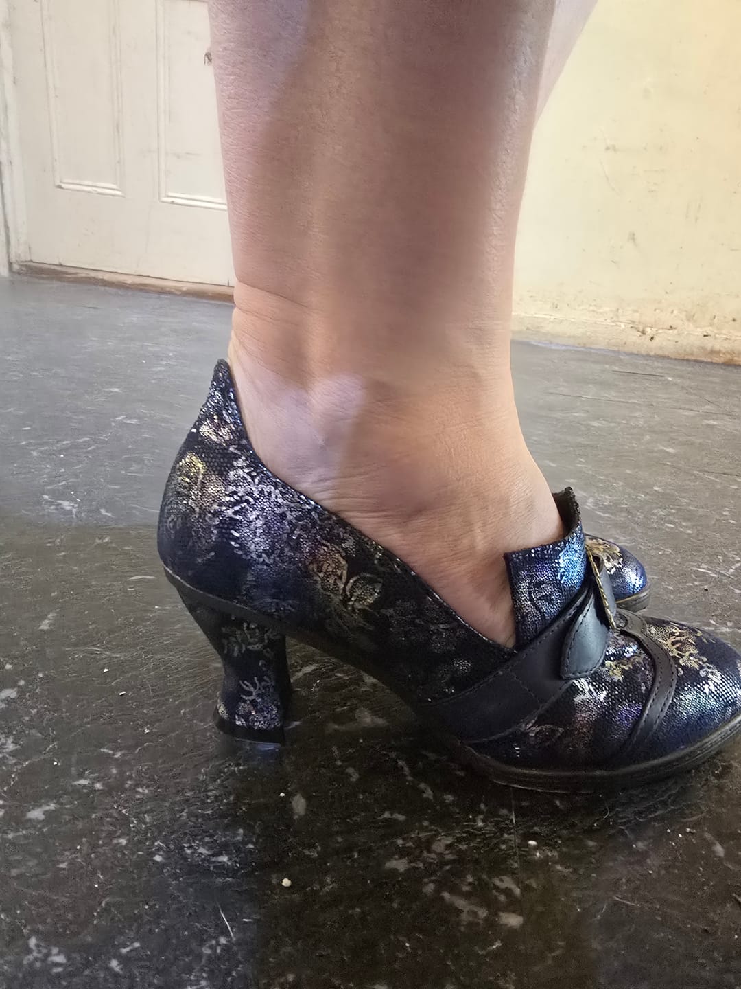 Customer photo review of Iridescent Elegance Buckle Pumps