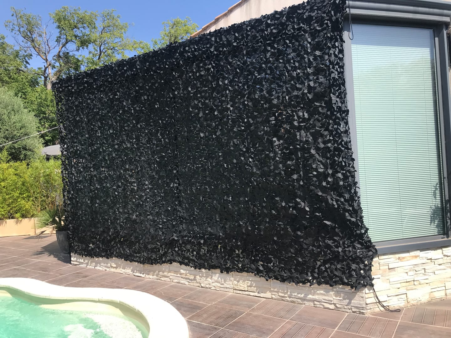 Customer photo review of Filet de camouflage brise vue