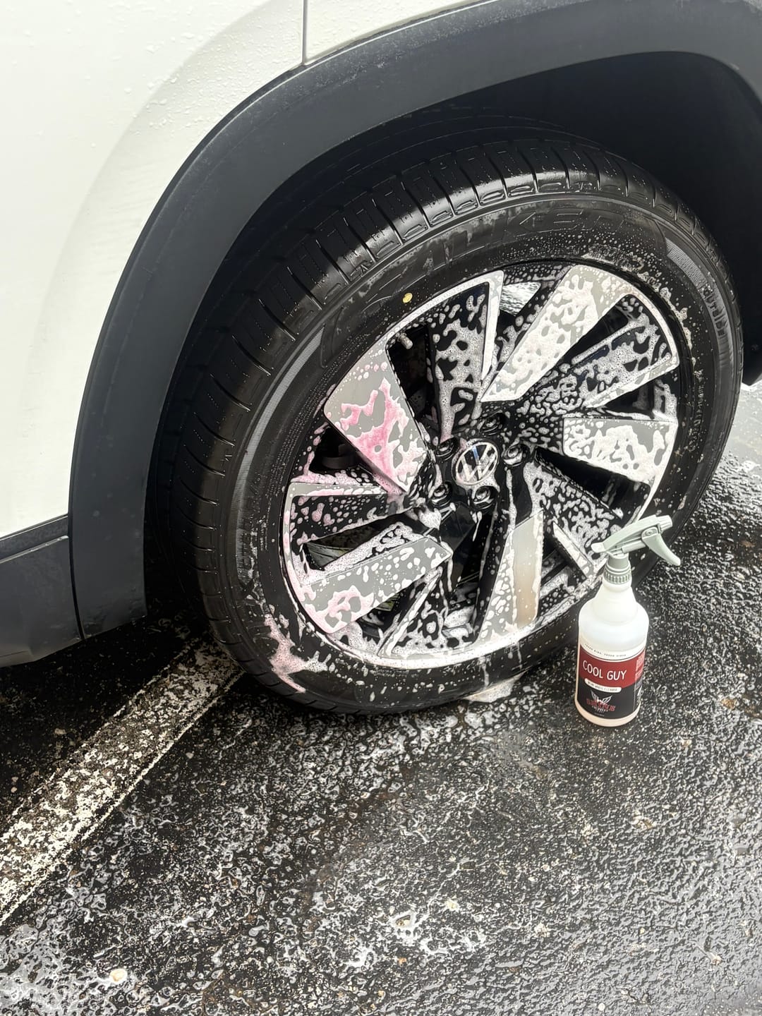 Customer photo review of Cool Guy Iron-Removing Wheel Cleaner - Gallon