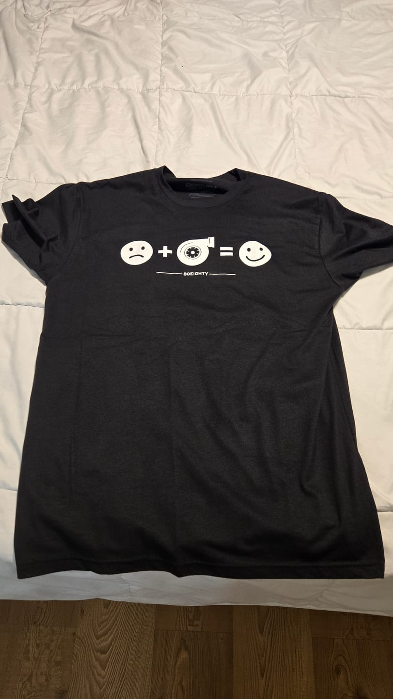 Customer photo review of 80Eighty® HappyTurbo Shirt