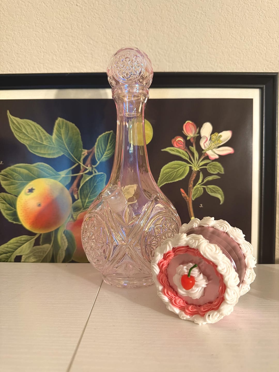 Customer photo review of DECANTER BONG - PINK IRIDESCENT