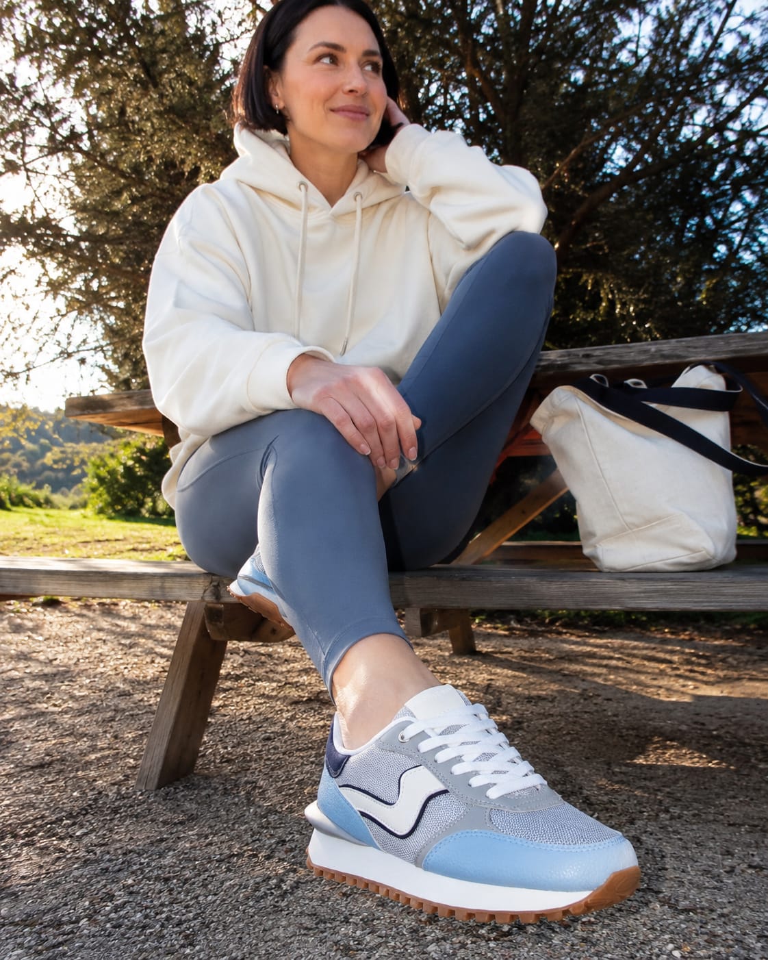 Customer photo review of Lucky Step Retro Platform Trainers