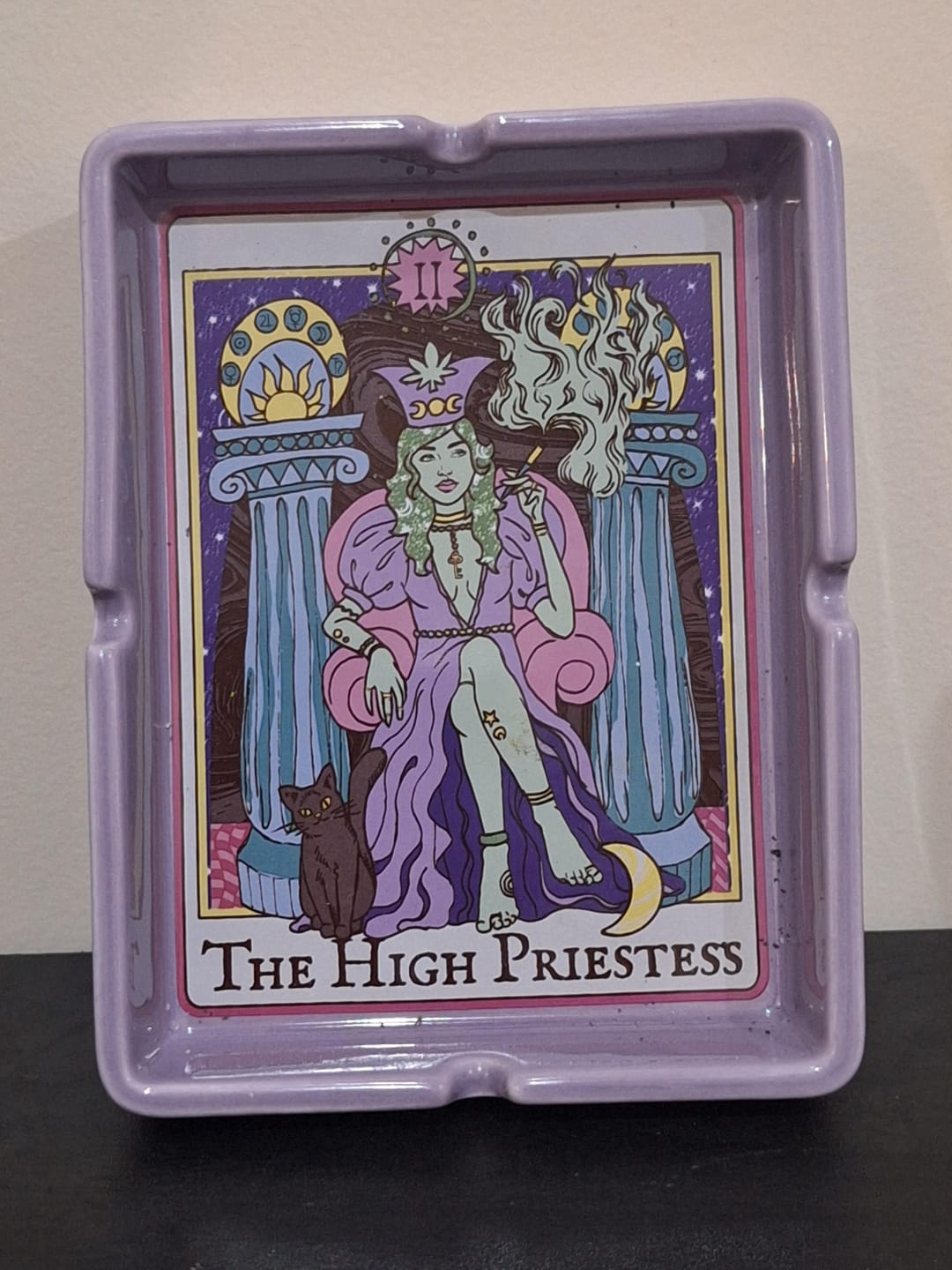 Customer photo review of HIGH PRIESTESS TAROT CARD ASHTRAY