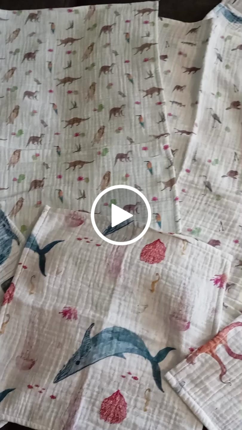 Customer video review of Muszlin babakendő - Sós és Édes Nyári Különkiadás előrendelés