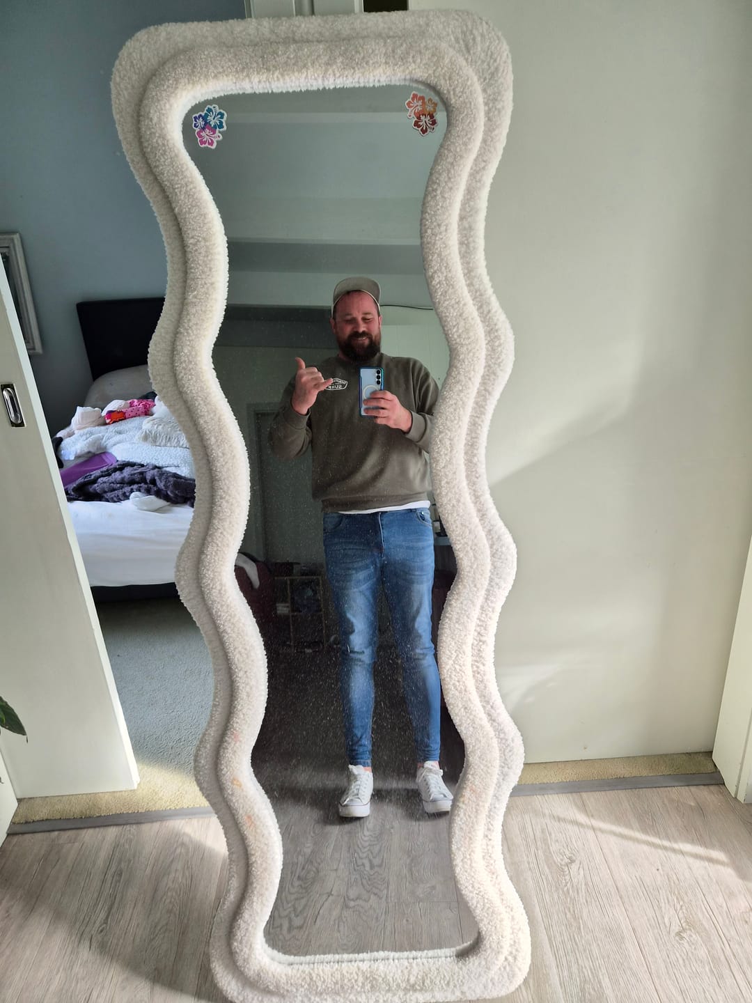 Customer photo review of Dark Blue Skinny Fit Jeans