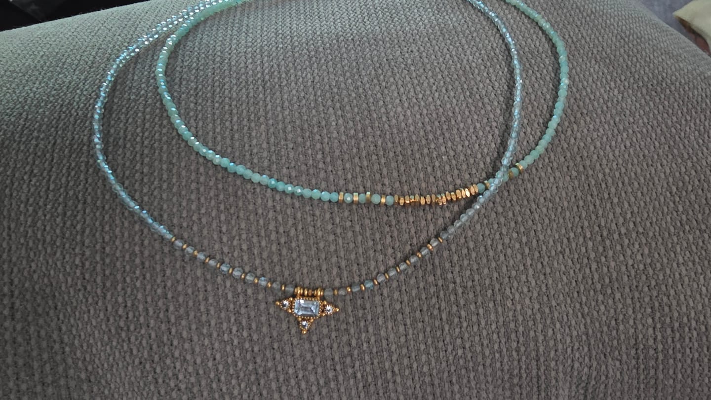 Customer photo review of שרשראות האמת אמזונייט - בנפרד או כסט