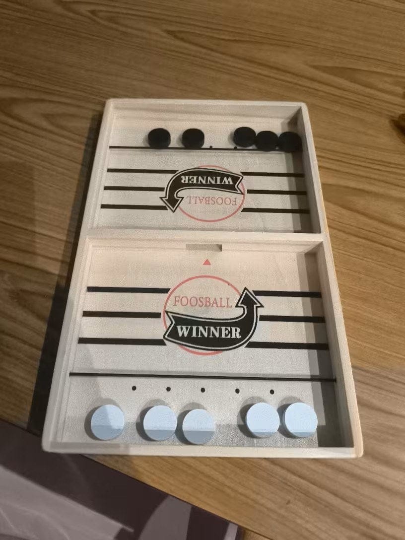 Customer photo review of Schleuder Schach Brettspiel aus Holz | Familienspiel Geschicklichkeit bildschirmfrei Holzspielzeug