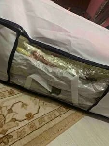 Customer photo review of Gule Home 2’li Vakumlu Hurç Seti Large + XXLarge Bez Çantalı Saklama Hurcu