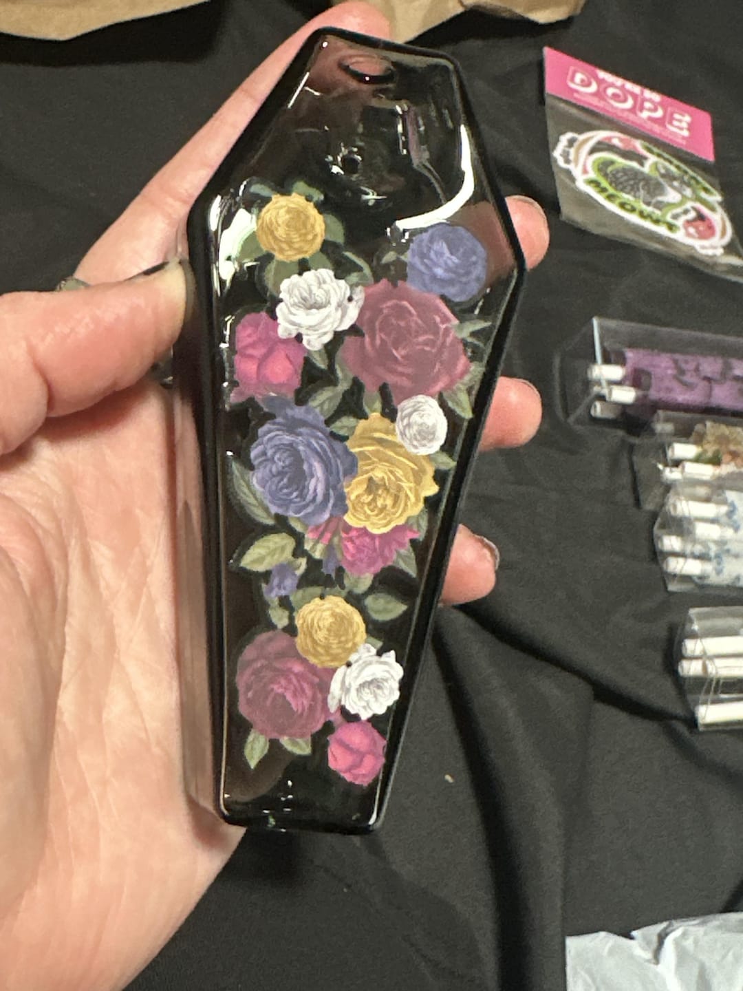Customer photo review of FLORAL COFFIN PIPE