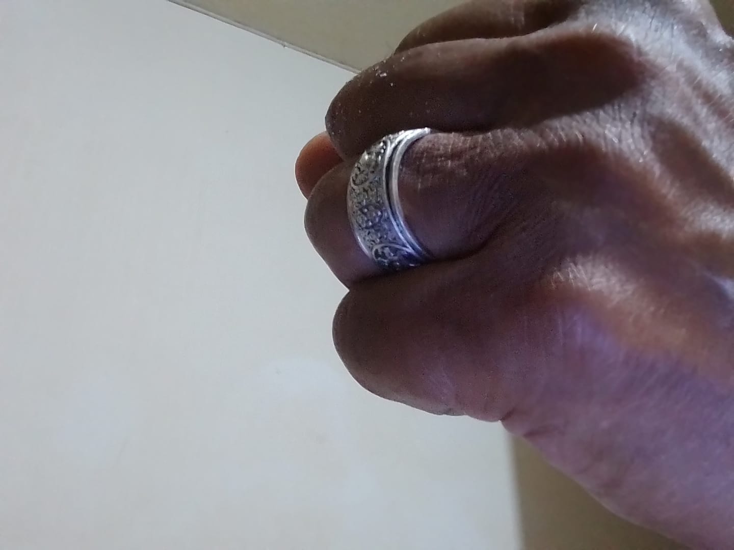 Customer photo review of Zion - Bague Homme Argent