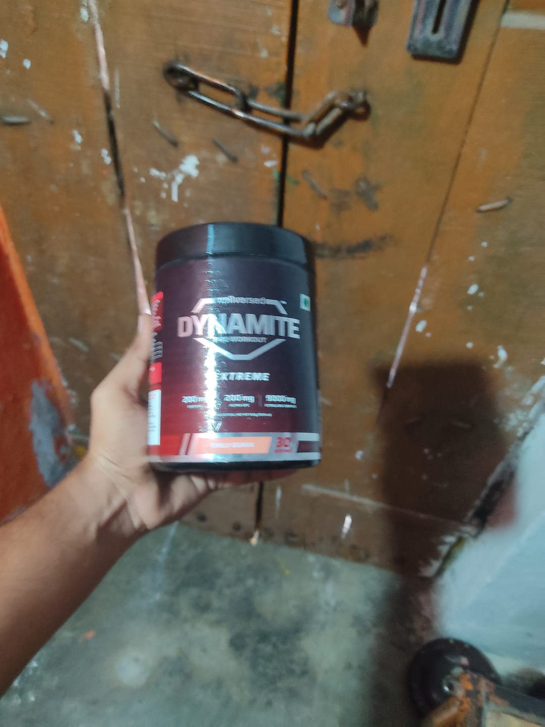 Customer photo review of Dynamite Pre-Workout EXTREME (540g, 30 Servings) | Chilli Guava