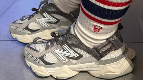 Customer photo review of New Balance SUMMER GRAY U90603FA 網布 麂皮 涼鞋