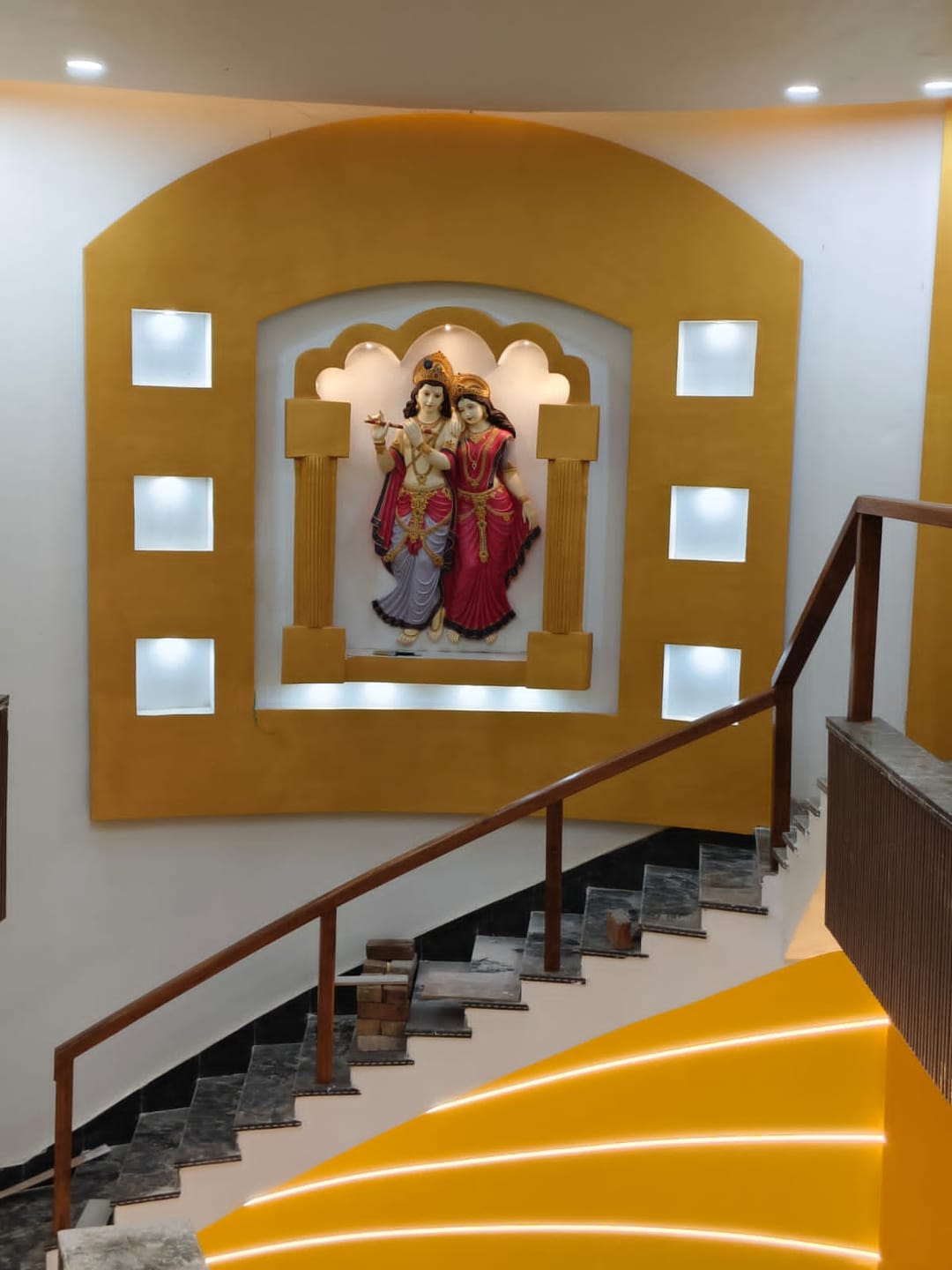 Customer photo review of Shri Radha Krishna Wall Mural 5.5x3ft | Elegant Spiritual Décor for Home & Temple