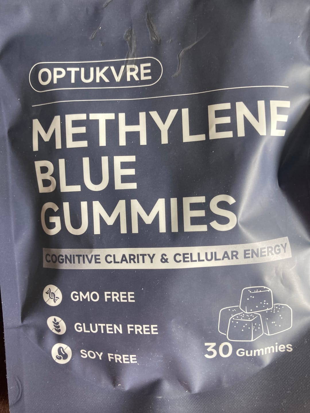 Customer photo review of Methylene Blue Gummies + USP Grade