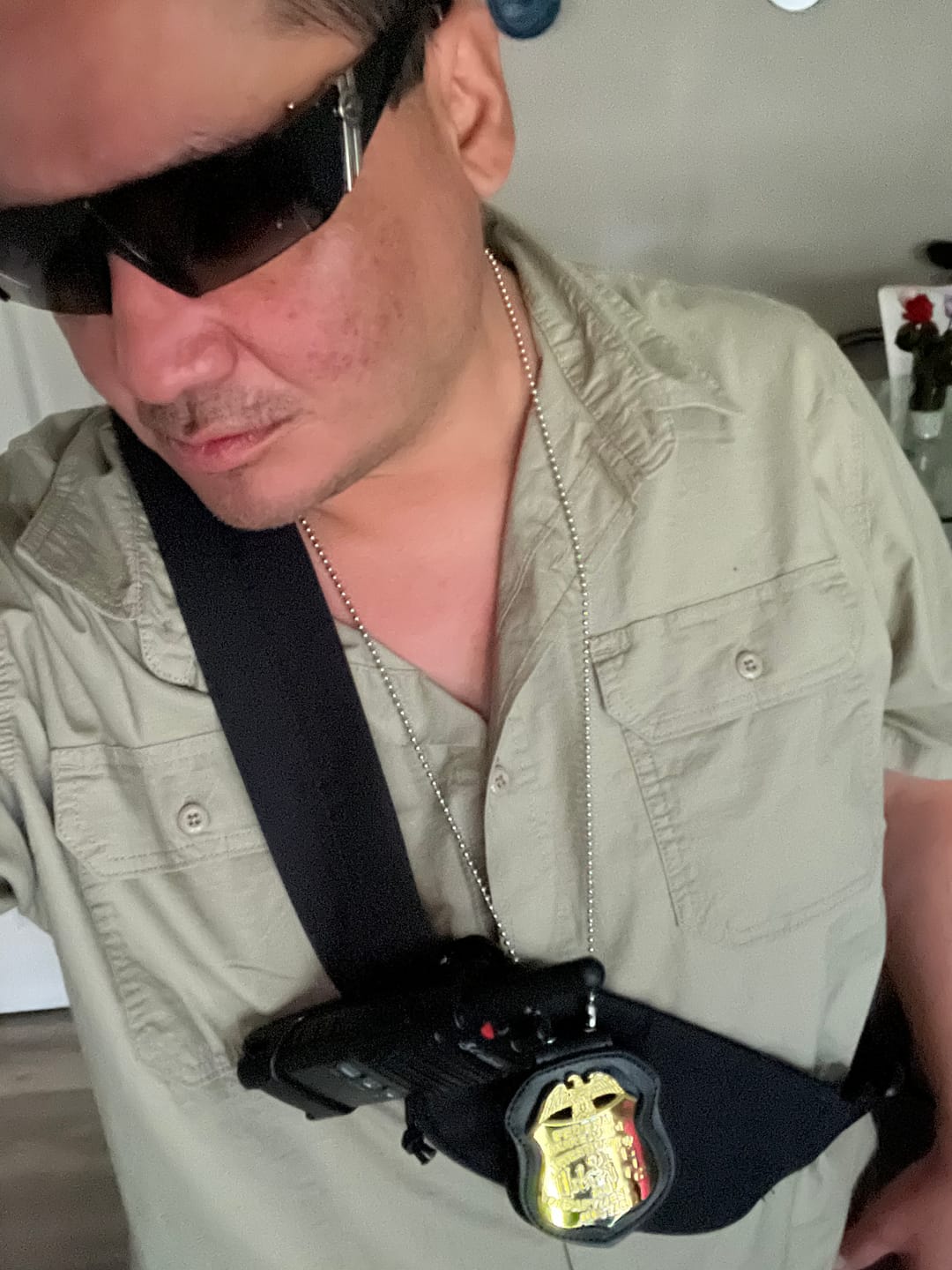 Customer photo review of Department Of Justice FBI Badge Replica Movie Props