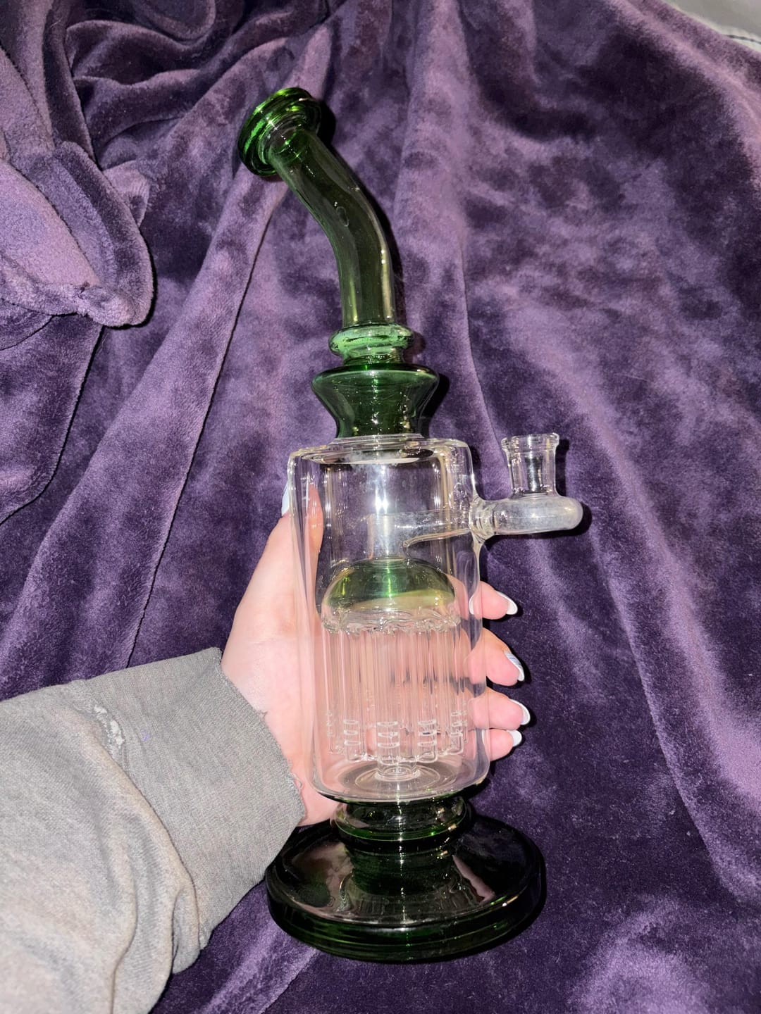 Customer photo review of EMERALD JELLYFISH BONG