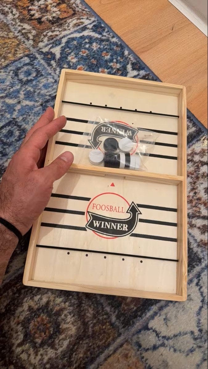 Customer photo review of Schleuder Schach Brettspiel aus Holz | Familienspiel Geschicklichkeit bildschirmfrei Holzspielzeug